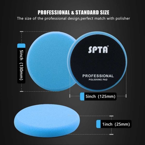 Полірувальний круг з твердого поролону, SPTA High Pro Foam Pad Yellow, 150 мм SPTA.Y.Ro фото