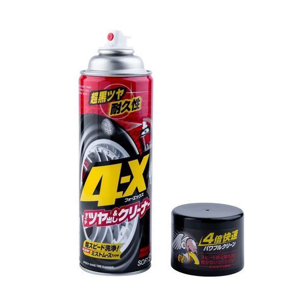 Чорніння для шин з антистатичним ефектом SOFT99 4-X Tire Cleaner 02060 фото