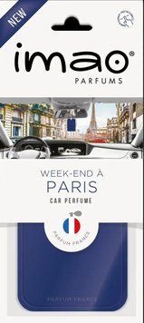 Ароматизована карта (освіжувач повітря) Вихідні в Парижі (Week-end &Agrave; Paris) IMAO Made in France. Im12 фото