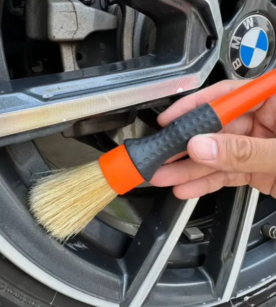 Пензлик для детейлінгу натуральний ворс Orange Car Detailing Brush 24 см CL126 фото