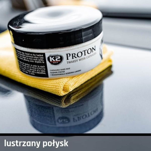 Твердий віск для захисту та блиску, Поліроль восковий для кузова K2 Gold Proton K2.Proton фото