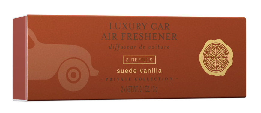 Змінний блок ароматизатор для автомобіля Rituals - The Ritual SUEDE VANILLA CAR PERFUME 2*3г. Rs23 фото