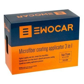 Аплікатор для нанесення покриттів Microfiber Coating Applicator 3 in 1 Ewocar (3 шт.) Ew2 фото