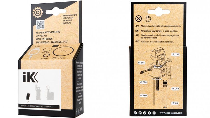 IK MULTI-FOAM 1.5 - PRO 2 maintenance kit комплект змінних ущільнювачів IkKit фото