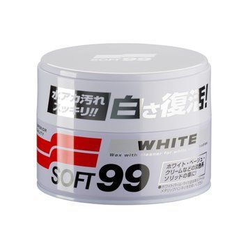 Очищуючий віск для білих та світлих автомобілів SOFT99 White Super Wax Soft99-5 фото